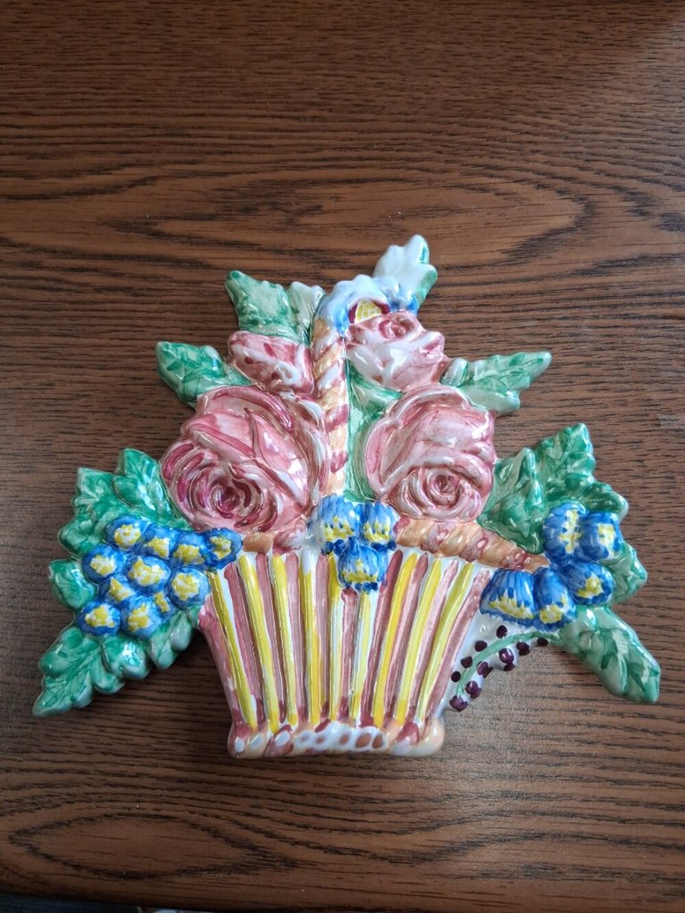 MacKenzie-Childs Flower Basket Trinket Dish